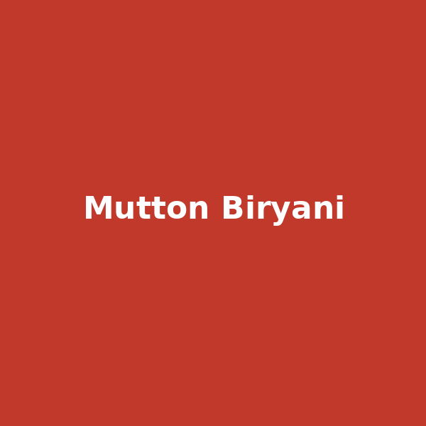 Mutton Biryani
