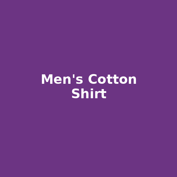 Men's Cotton Shirt