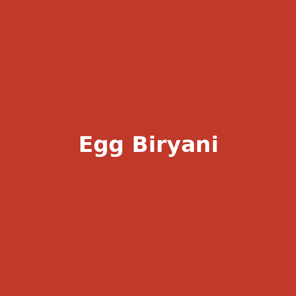 Egg Biryani