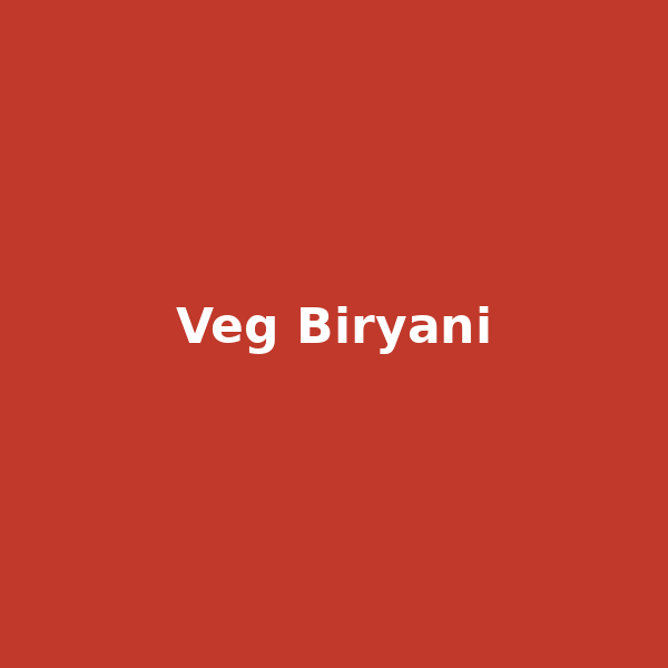 Veg Biryani