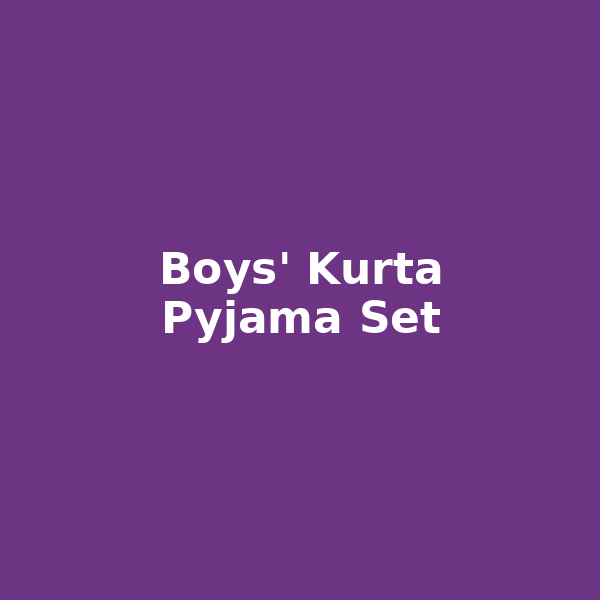 Boys' Kurta Pyjama Set